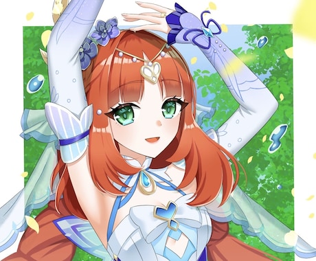 鮮やかで魅力的な女の子のイラストお描きします イメージ1