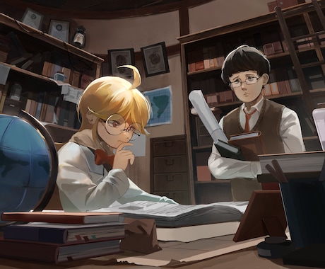 実際に存在しそうなリアルなキャラクターを描きます 厚塗り、アニメ塗りの両方に対応しています！ イメージ2