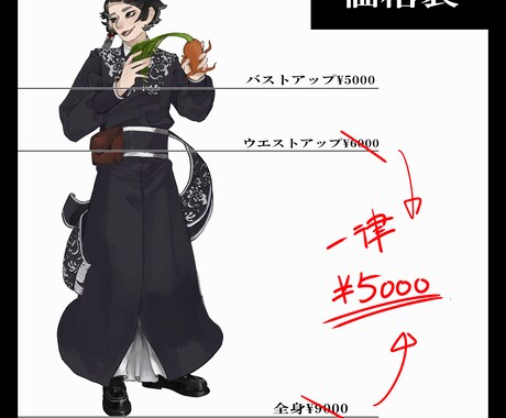 セール中!TRPG用の立ち絵制作します 美男美女からおじさん、人外まで可能です! イメージ2