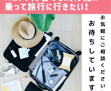 パニック障害で飛行機が怖い人へ克服法をお伝えします 辛いパニ障でも飛行機に乗って旅に行けるようコツを教えます！ イメージ1