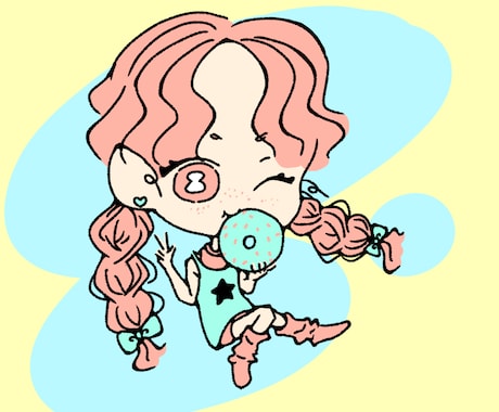 相談可！アイコンに使えるPOPなイラスト描きます 丁寧なヒアリングがモットーです！まずはご相談ください！ イメージ1