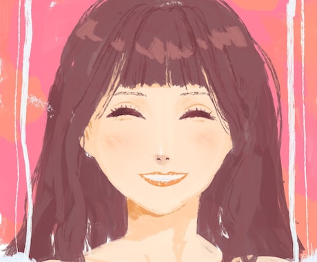 オシャレな女の子のアイコン描きます イメージ1