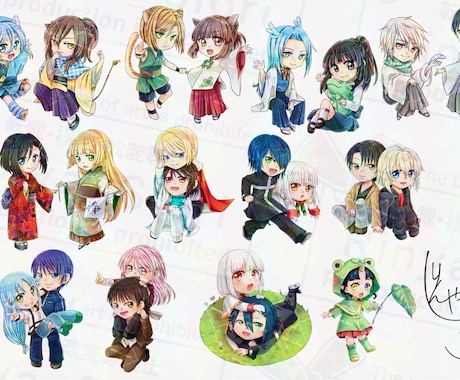 可愛いミニキャラ描きます グッズ、サムネ、アイコン、ブログ、配信用等、描きます！ イメージ2