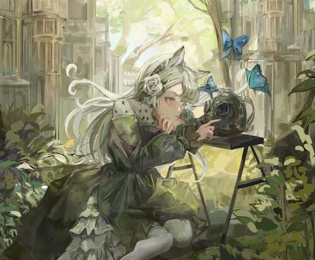 厚塗りで世界観のあるイラスト描きます イメージ1