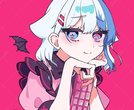 5月値下げ中‼可愛い系のイラスト製作します アイコン、ヘッダー、立ち絵制作します イメージ2