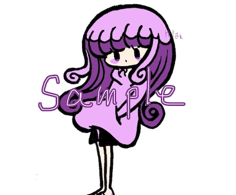 女の子のミニキャラアイコンを作成します あなたのアイコンをひと目見てかわいいと思う絵柄に！ イメージ1