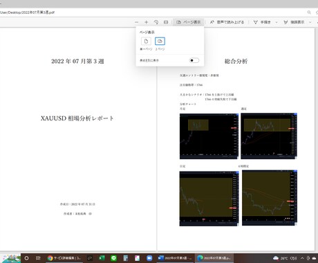FX(ゴールド)の環境認識レポートを提供します 実際にコンサルなどで提供している相場環境レポートになります イメージ1