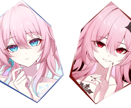 歌ってみた・ボカロMV用イラスト制作します 表情差分2種まで追加料金不要！オリジナルデザインも可能！ イメージ2