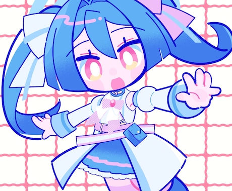 レトロポップなデフォルメイラスト描きます 商用利用料込み！レトロ可愛いイラスト描きます イメージ2