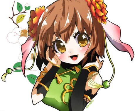SNSアイコン用かわいいミニキャライラスト描きます ふんわり可愛いミニキャラアイコンを制作します イメージ2