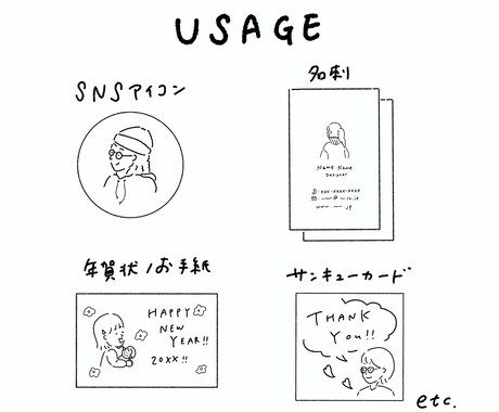 あなたのゆるかわ似顔絵描きますます 女性、子ども向けのSNS用アイコンに使えます！ イメージ2