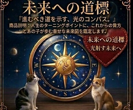 あの子と歩む未来の迷いを照らし進む道を教えます 数秘と星の導きであなたとペットが輝く未来へ案内します イメージ1