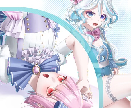 きらきら柔らかい雰囲気の女性を描きます 【メイン塗り】個性丸出しイラスト イメージ1