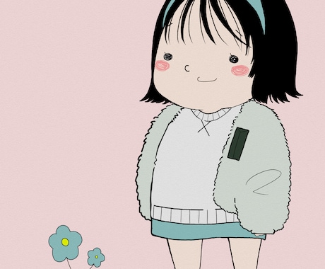 カラーイラスト提供します デフォルメされたキャラクターを制作します イメージ1