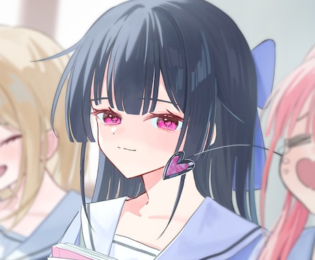 甘くて繊細な目を引くイラストを制作します 商用利用込み！SNS、歌ってみた、アイコンなど イメージ1