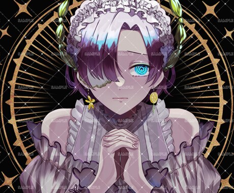 配信、歌ってみた、表紙用の一枚イラストを描きます ぐっと目を引く1枚をお描きします！ イメージ2