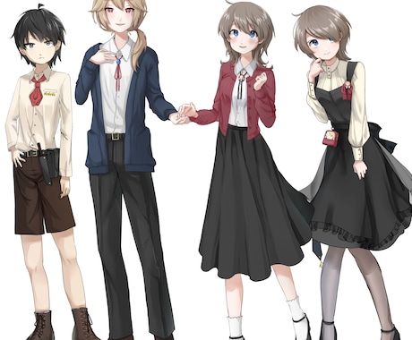 TRPGなどにご利用いただける立ち絵制作いたします TRPGなどにて全身立ち絵を2000円で制作いたします。 イメージ2