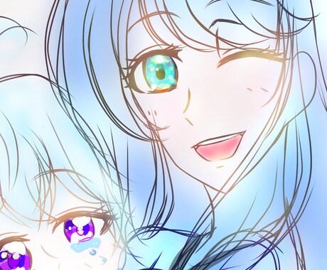 SNS映えする可愛い＆イケメンアイコン描けます 推したくなる顔描きますSNS映え出来るアイコン描けます！ イメージ2