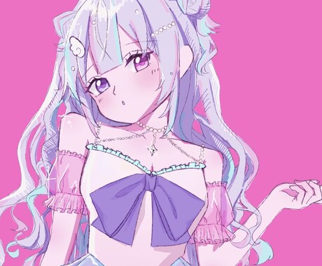 今だけ格安！ラフまで修正無制限！女の子描きます 【実績作りのため格安で承っております  商用利用可能〇 】 イメージ1