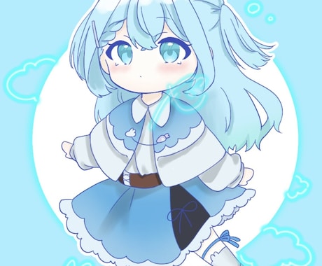 商用利用⚪︎ぷにぷにミニキャラ・SD描きます ぷにぷに質感のあなただけのミニキャラ・SD描きます イメージ2