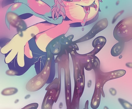 パキッとポップなイラストお届けします ピカピカかわいいイラストで明るくしましょう！ イメージ1