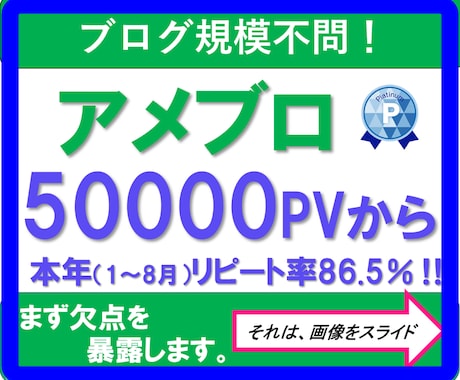 アメブロのアクセス☆PVを50000アップします 30日プラン、より多くのPVも☆ イメージ1