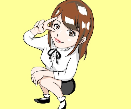 ミニキャラSNSアイコン描きます ミニキャラ風にアレンジしたアイコン イメージ1