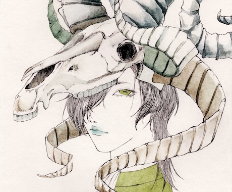 水彩とペン画でイラスト描きます 細かいな絵、色を重視したい方は是非 イメージ2