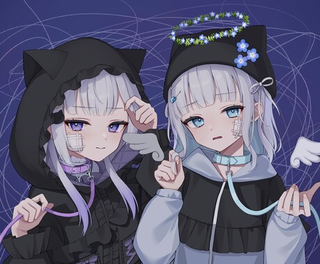 SNS活動者におすすめなイラストお描きします XやYoutubeで目を引く可愛いキャラクター イメージ2
