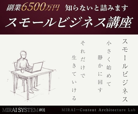 未来式スモールビジネスAI講座ます サイドFIREを想定したスモールビジネス編 イメージ1