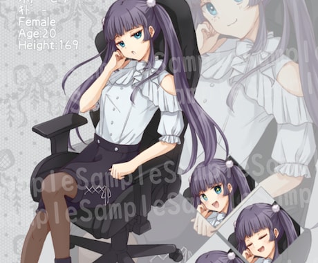 ゲーム・TRPG等に使える立ち絵お描きします イメージ1