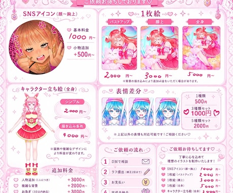 可愛すぎるイラスト描いちゃいます ゆめかわギャルかわどんな可愛いもお描きします！ イメージ1