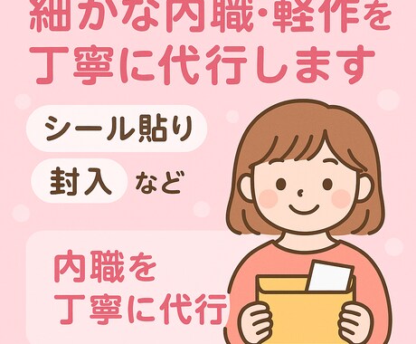 細かな軽作業・内職代行いたします イメージ1