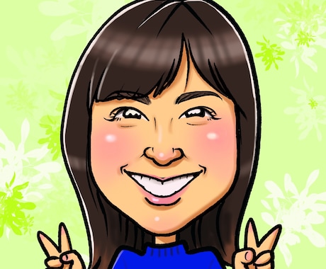 シンプルでかわいいアイコン似顔絵かきます 写真とは違う、あなただけのオリジナルアイコンに！ イメージ1