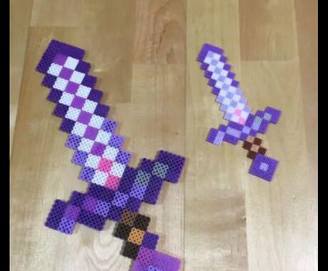 アイロンビーズでオリジナルの剣作ります リアルなサイズの剣でお子さんのオモチャに イメージ2