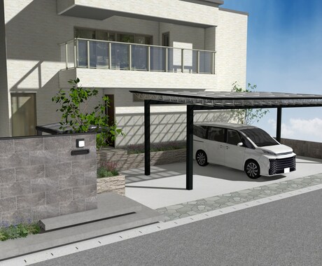 個人・業者◎外構エクステリア図面＆パース作成します 新築外構どんな雰囲気になるかイメージをご希望の個人様・業者様 イメージ2