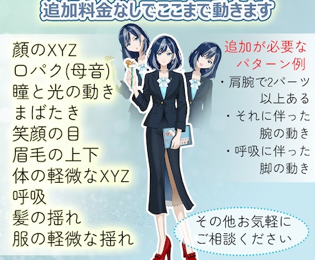 限定価格にてLive2Dモデリング承ります 初めての方でも安心♪心理カウンセラーが丁寧にヒアリング イメージ2