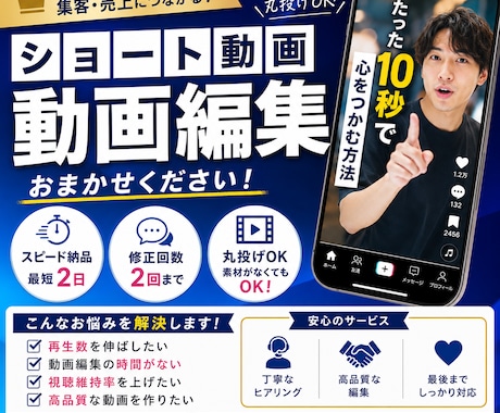 SNSの縦型ショート動画編集を承ります あなたの困ったを解決する動画を提供します！ イメージ1