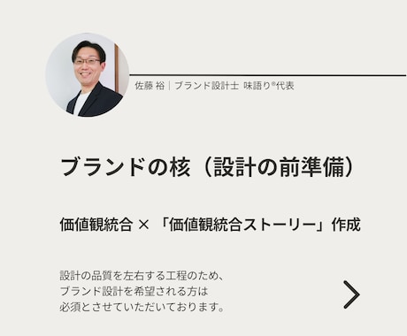 ブランド設計の前準備・ブランドの核を作ります 【個人向け】価値観統合 と 価値観統合ストーリーの作成 イメージ1
