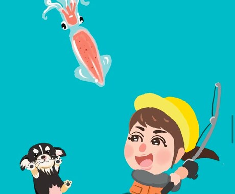 かわいい似顔絵入り名刺お作りします 似顔絵やあなたを象徴するイラスト入りの名刺作ります イメージ2