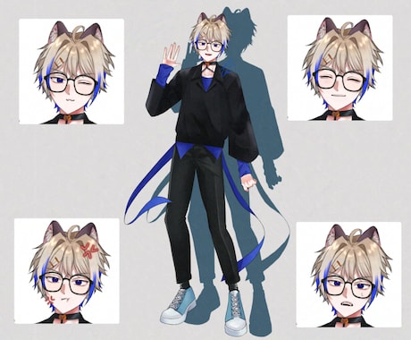 貴方だけの立ち絵やキャラクター作成を行います 可愛い子もかっこいい子も両方かけます！ イメージ2