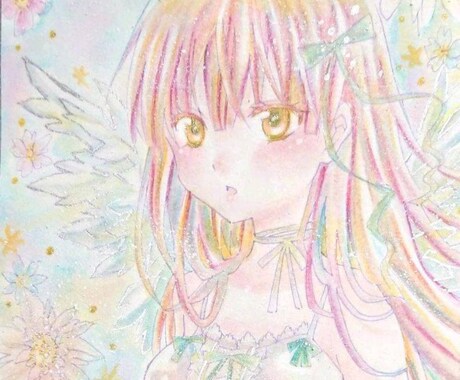 アナログで水彩画やカラーインクで絵を描きます イメージ1