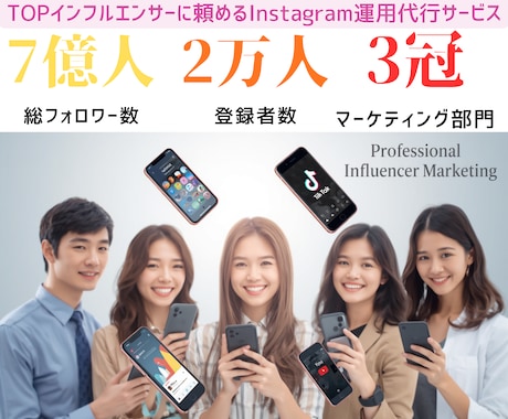 フォロワー7億のインスタプロに運用代行依頼頂けます 実績1200件/効果のある本物の運用代行を求める方へ/NEW イメージ2