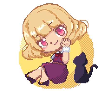 GIF作成も♫ ドットでかわいいイラスト作成します グッズや配信画面のワンポイントに！ イメージ1