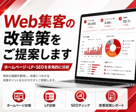 Web集客の改善策をご提案します イメージ1