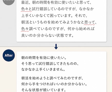お試し｜1500字までの記事をリライトします note・ブログを整えたい方向け｜note運営者が丁寧に編集 イメージ2