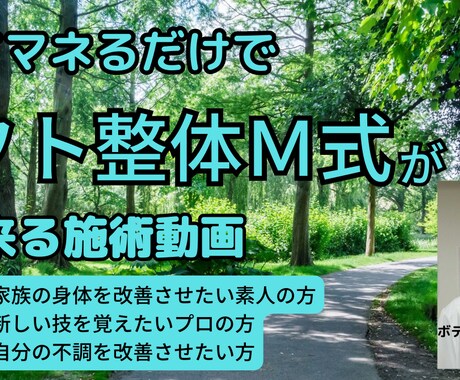 整体講習動画＋教科書コンテンツ販売ます いつでもどこでもあなたの都合で、見て真似るだけ簡単整体講習会 イメージ2