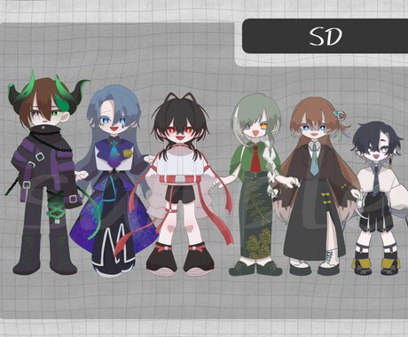 TRPG・ゲームの立ち絵作成します シンプルでかわいい子を描きます イメージ2