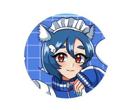 懐かしいアニメ塗りのアイコンイラスト描きます ちょっと懐かしいアニメ塗りの可愛いアイコンを描きます イメージ2