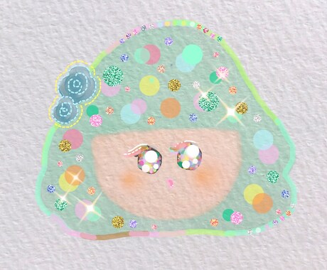 きらきらおめめのアイコンをお作りいたします 宝石のようなイラストをお届けいたします♡ イメージ2